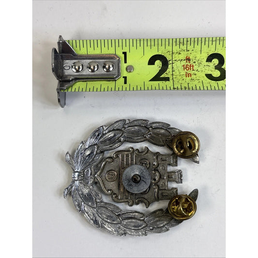 Pittsburgh Police Coat Of Arms Cap Badge Insignia Pin Screw-Back 63D46