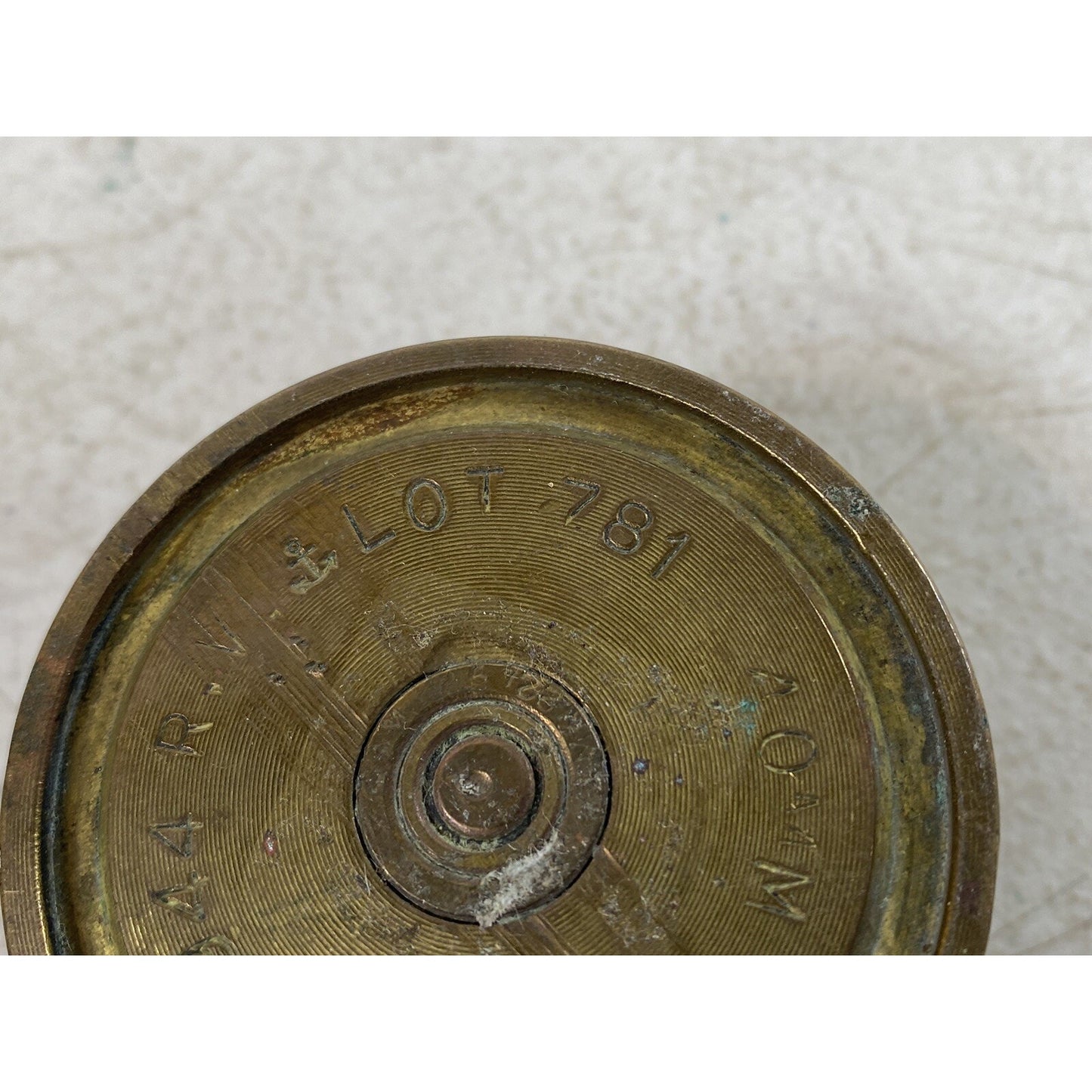 WW2 6-1944 Lot 781 40mm MK2 Bullet Kamikaze attack Shell Case 50B3