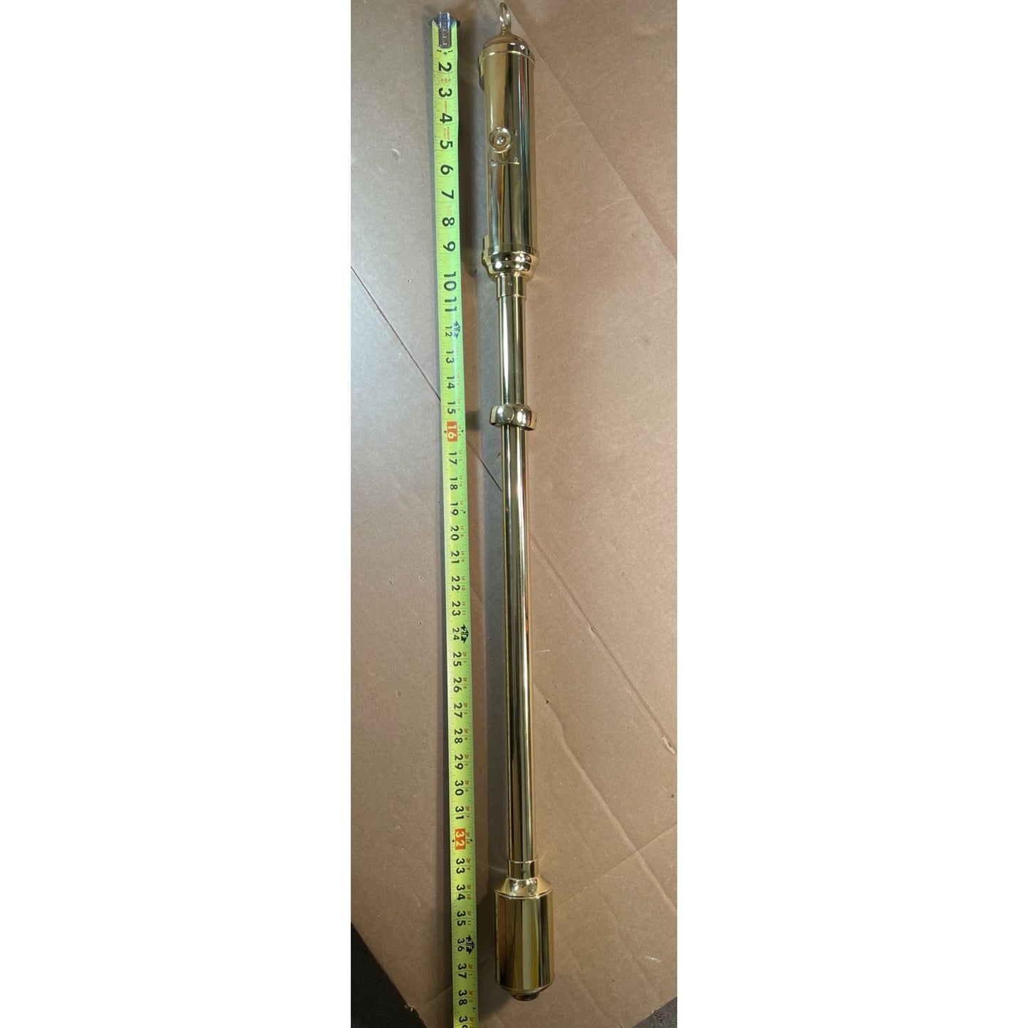 RARE Brass Stick Ship Gimbal Barometer Marine Nautical VINTAGE BOAT GAUGE 89S19