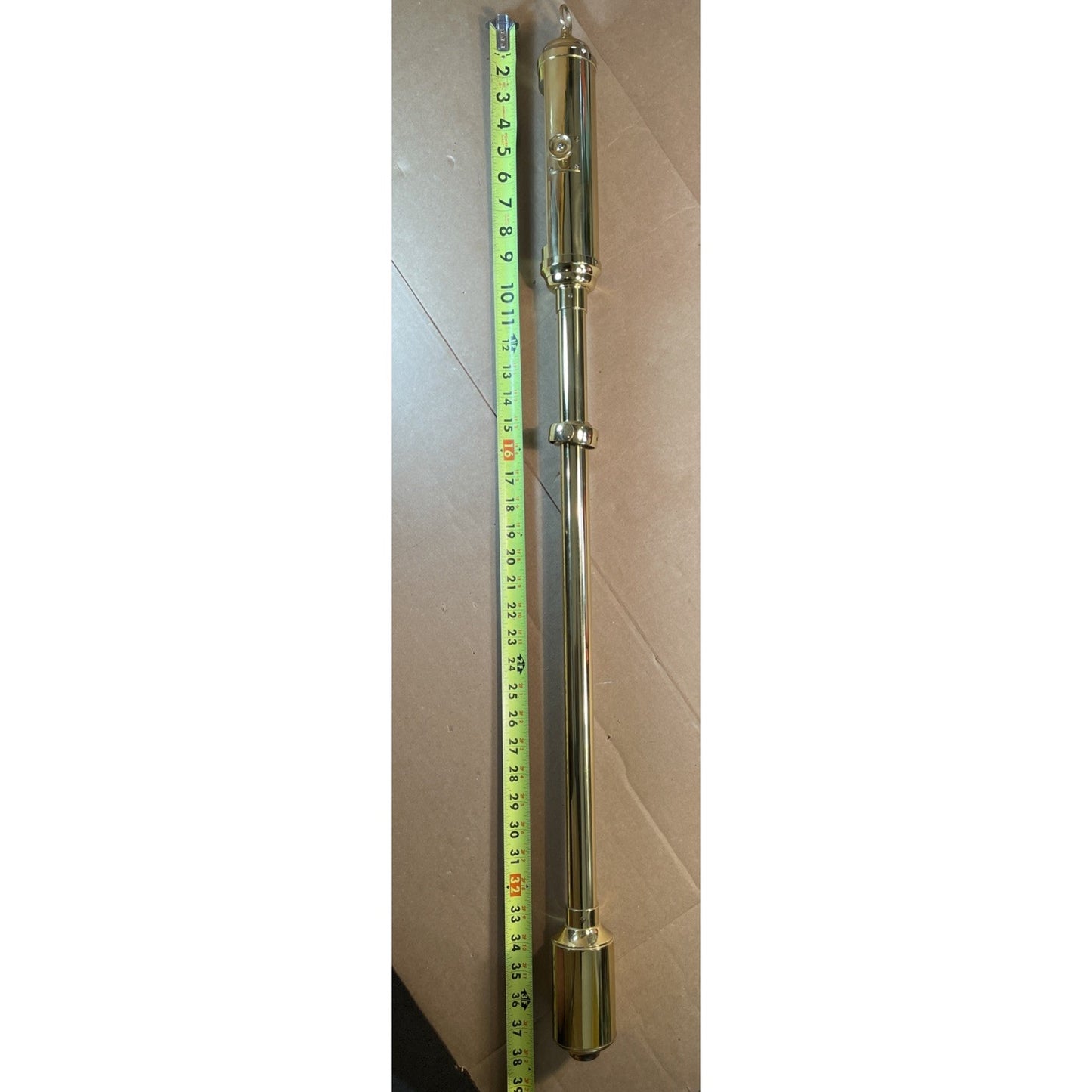 RARE Brass Stick Ship Gimbal Barometer Marine Nautical VINTAGE BOAT GAUGE 89S19