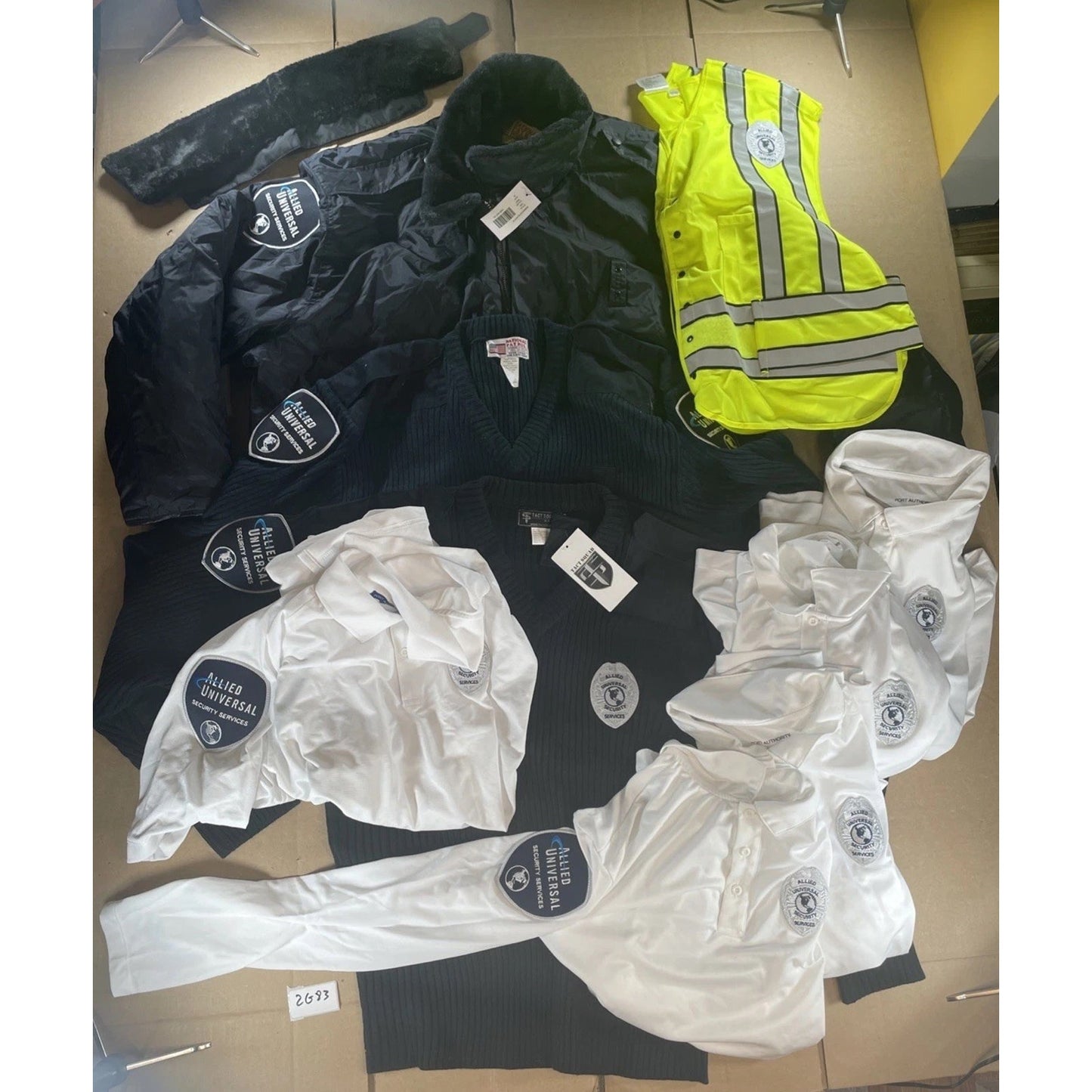 huge Allied Universal Security Uniform Lot Shirt Sweater Jacket Vest 345XL 2G83