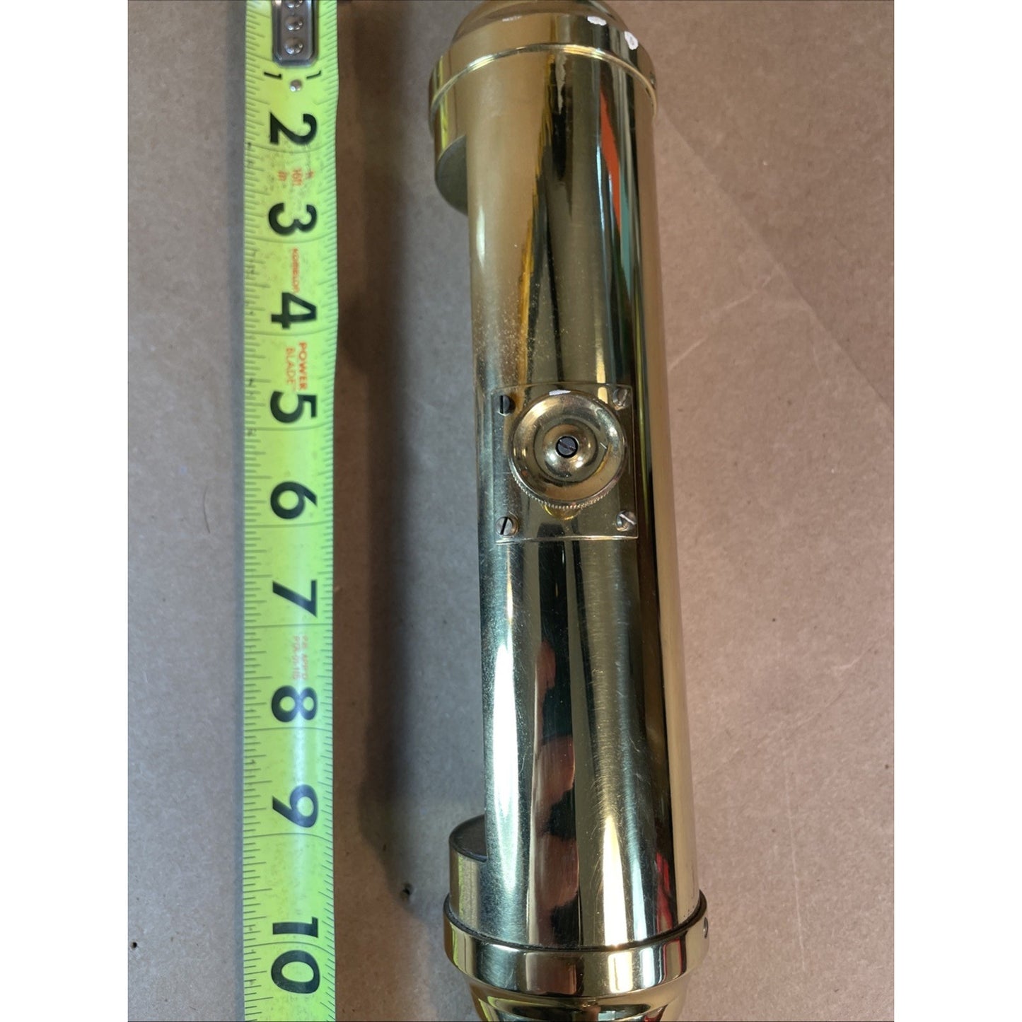 RARE Brass Stick Ship Gimbal Barometer Marine Nautical VINTAGE BOAT GAUGE 89S19