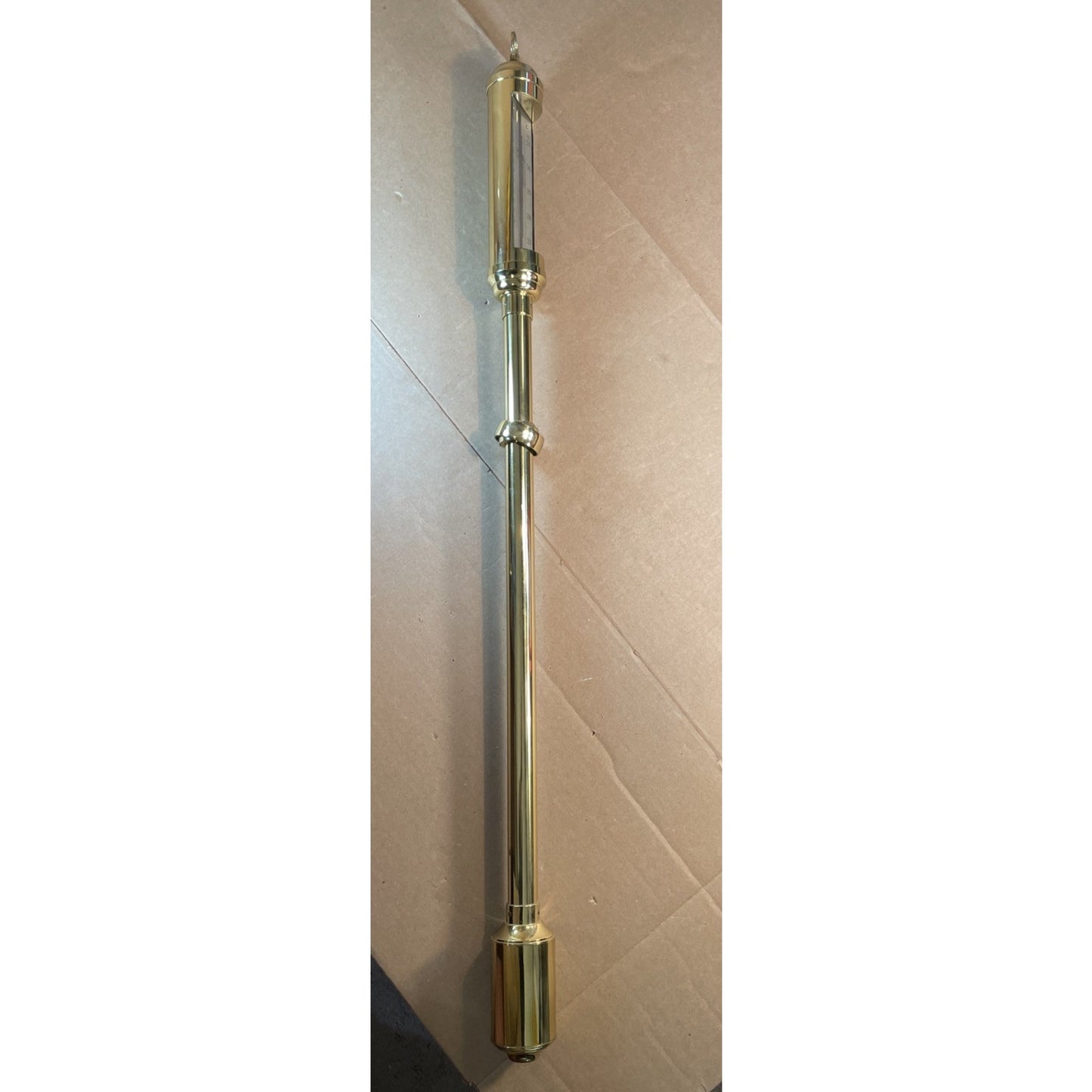 RARE Brass Stick Ship Gimbal Barometer Marine Nautical VINTAGE BOAT GAUGE 89S19