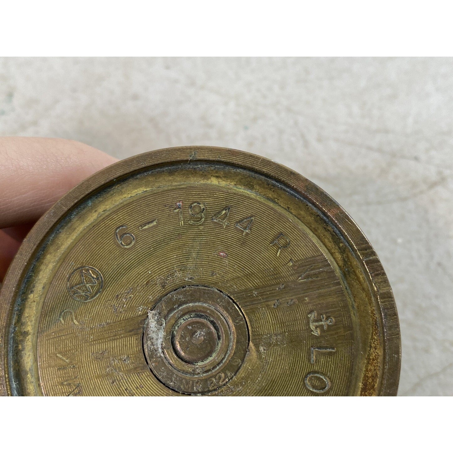 WW2 6-1944 Lot 781 40mm MK2 Bullet Kamikaze attack Shell Case 50B3