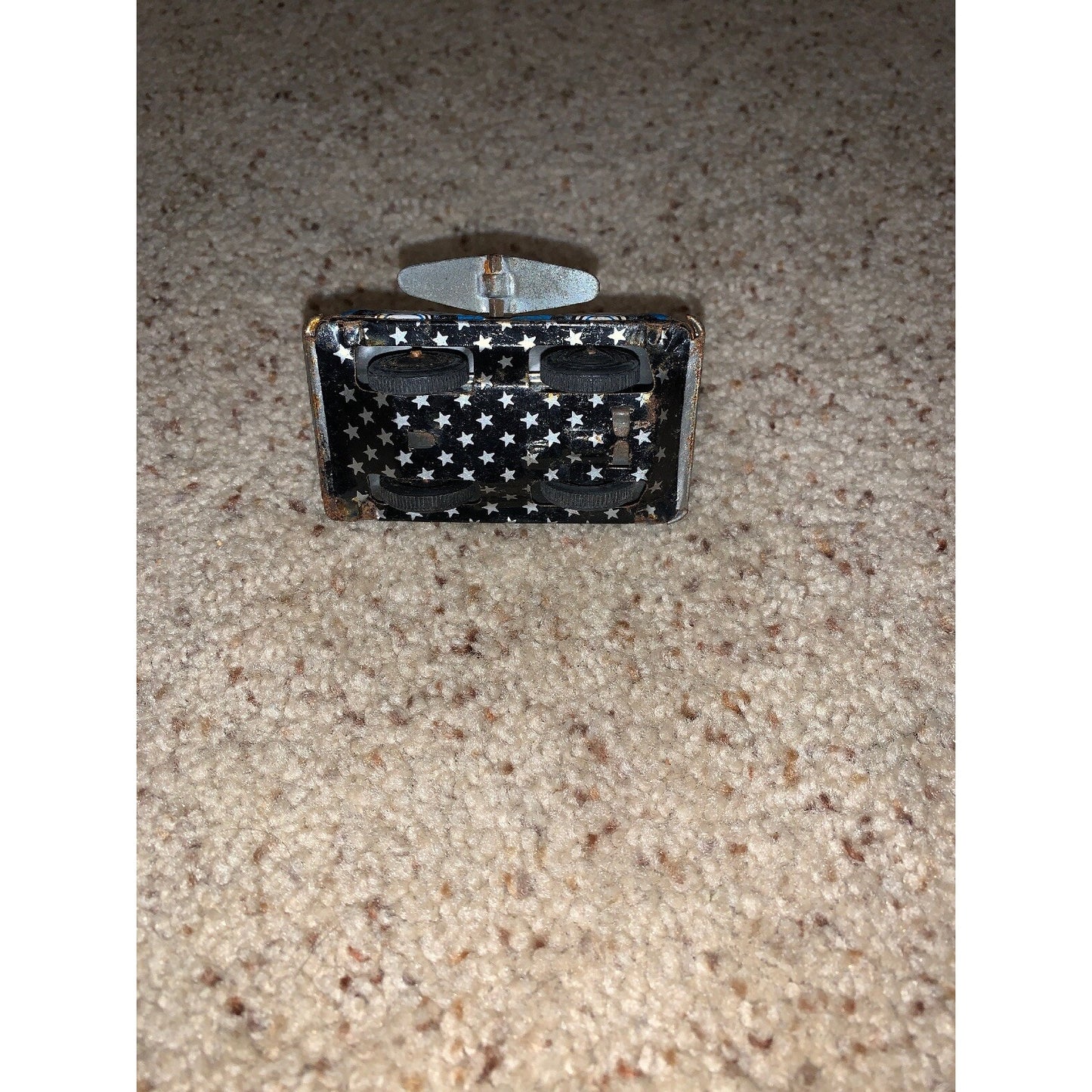 vintage Tin Wind Up mini Race Car 2 #2 stars