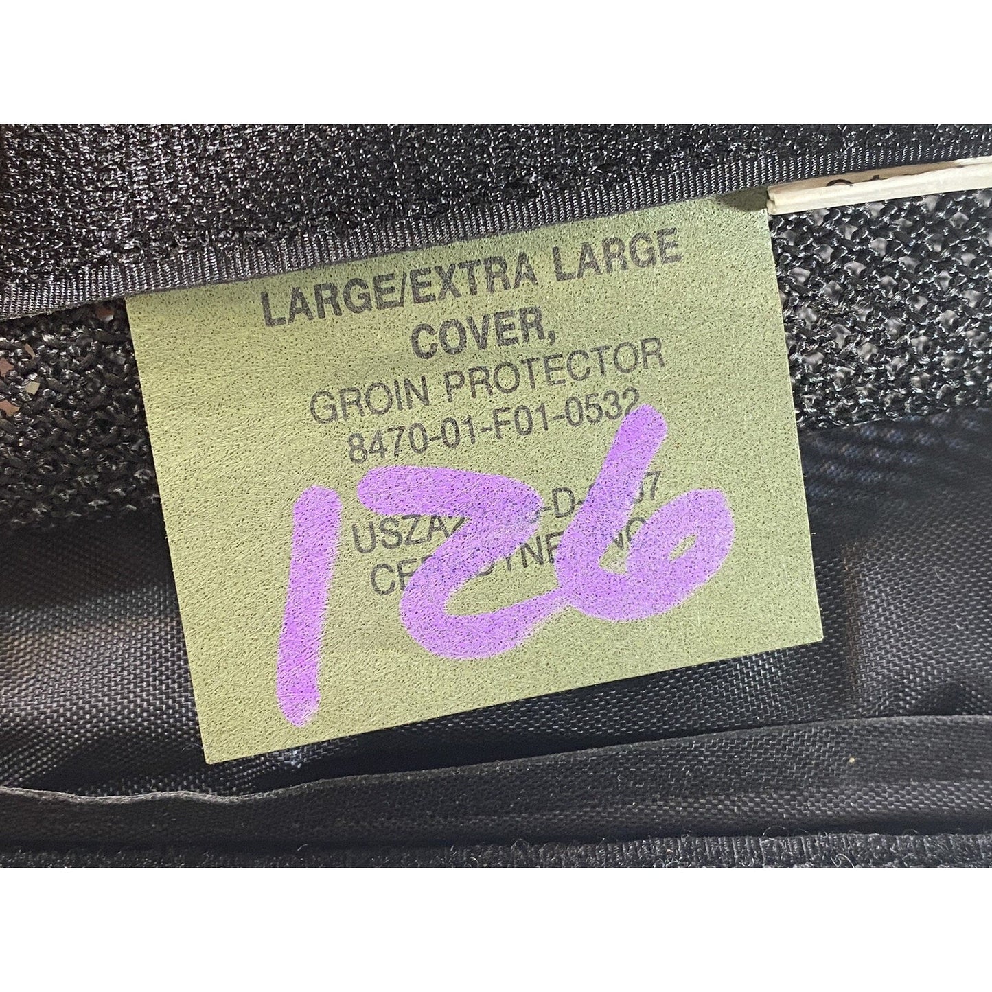 Large XL 8470-01-F01-05 Cover Body Armor Groin Protector Insert 17F40