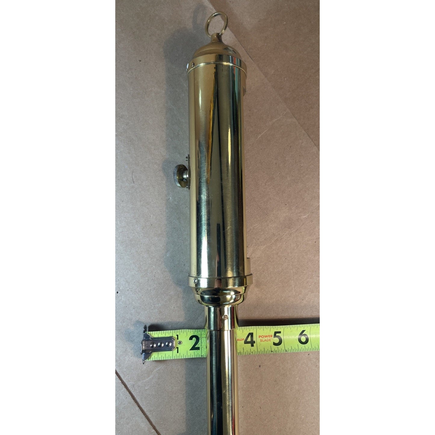 RARE Brass Stick Ship Gimbal Barometer Marine Nautical VINTAGE BOAT GAUGE 89S19